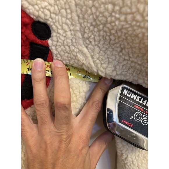 CPFM × MARC JACOBS TATTOO FLEECE JACKET Size: Large Beige unisex teddy Fur - Picture 11 of 12